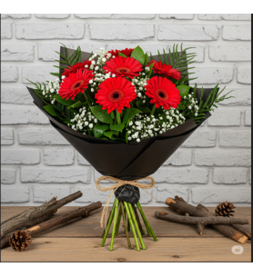 Kırmızı Gerbera Buketi
